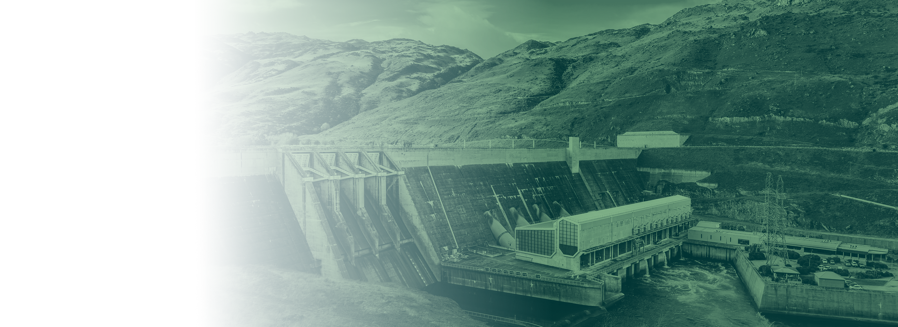 A hydroelectric dam