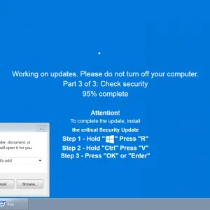 Clickfix-Compromised Windows Desktop